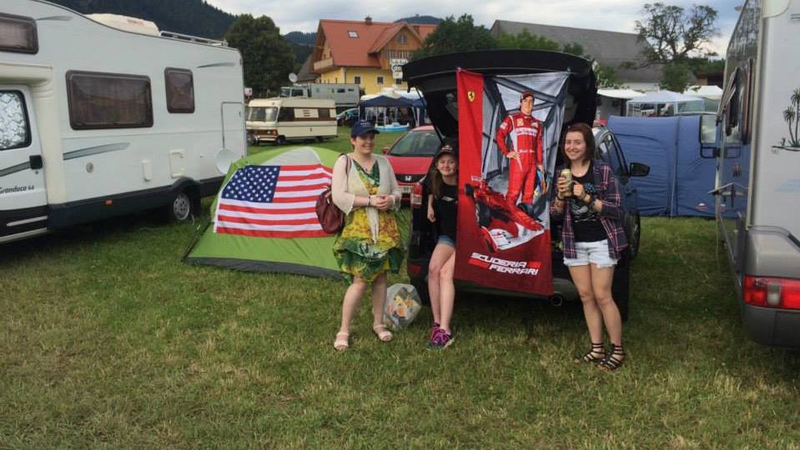 The gang arrives in Austria, 2015.